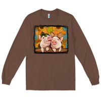 Chestnut fall pigs Long Sleeve Tee - Jasminsmagicworld