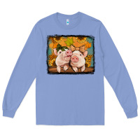 Colony Blue fall pigs Long Sleeve Tee - Jasminsmagicworld