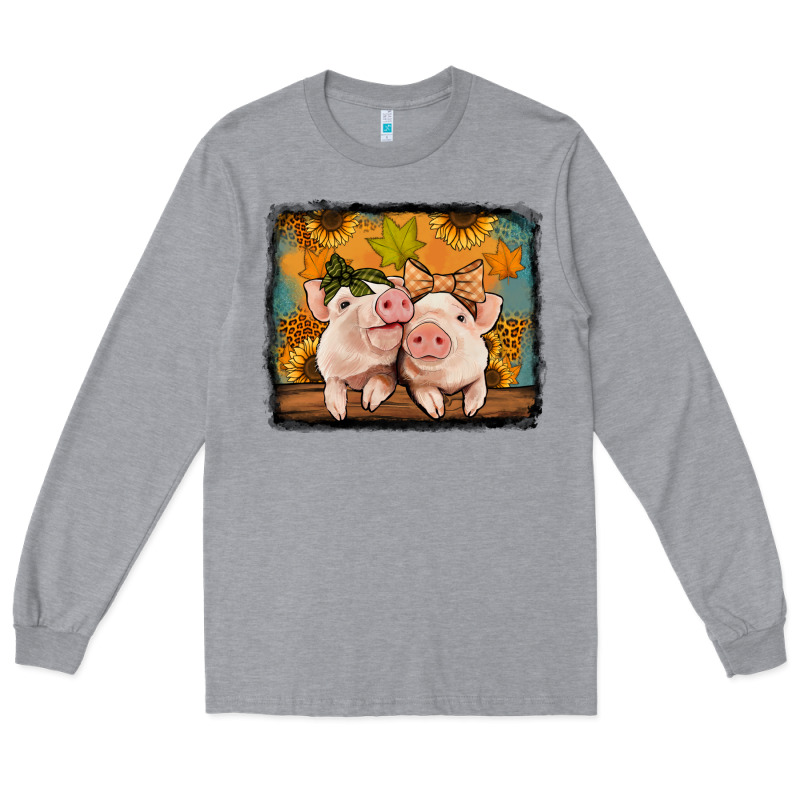 Fall Pigs Long Sleeve Tee by Jasminsmagicworld | Teevron