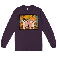 Plum fall pigs Long Sleeve Tee - Jasminsmagicworld