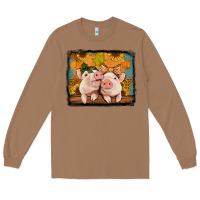 Toasted Coconut fall pigs Long Sleeve Tee - Jasminsmagicworld