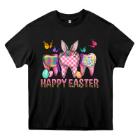 Black Happy Easter Dental And Egg Heavy Core Tee - BundleAndBundleShop