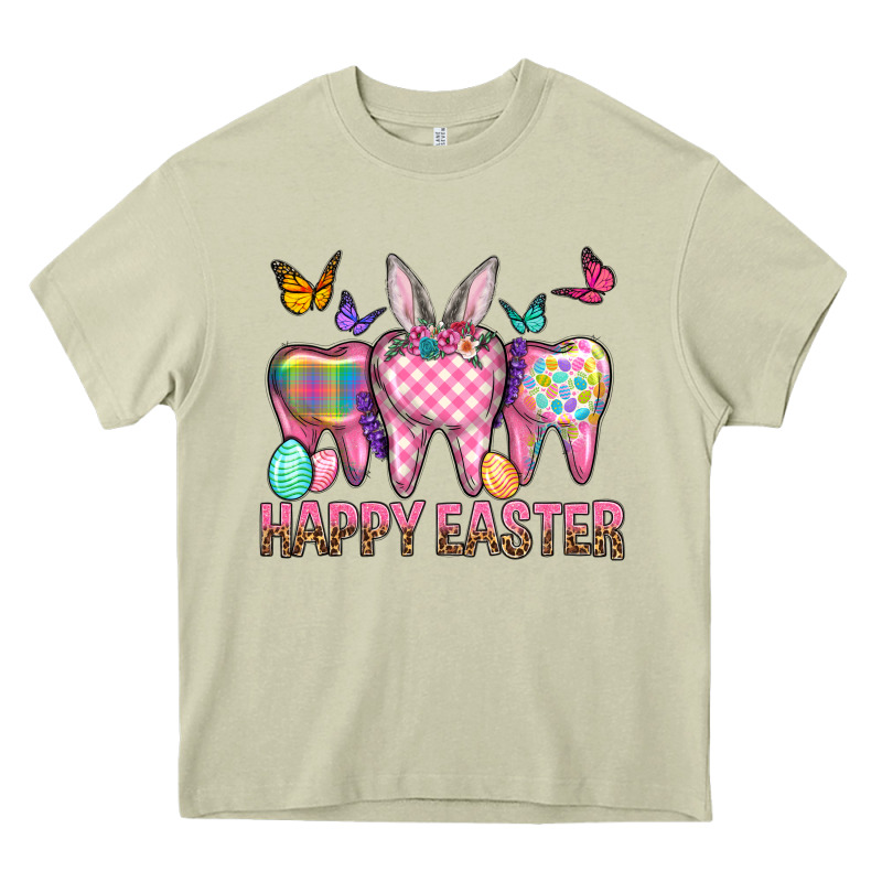 Happy Easter Dental And Egg Heavy Core Tee by BundleAndBundleShop | Teevron