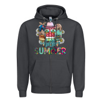 Smoke Hello Summer Zipper Hoodie - CowhideDigitalArt