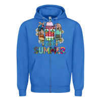 True Royal Hello Summer Zipper Hoodie - CowhideDigitalArt
