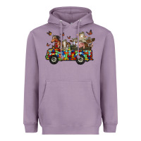 Lavender farm animals autism Heavyweight Hoodie - RacoonDesign