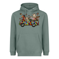 Sage farm animals autism Heavyweight Hoodie - RacoonDesign