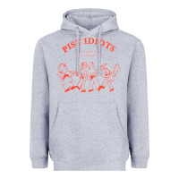 Heather Grey pist idiots Heavyweight Hoodie - lanVoArt