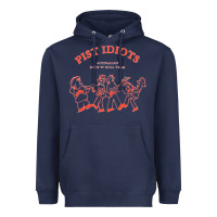 Navy pist idiots Heavyweight Hoodie - lanVoArt