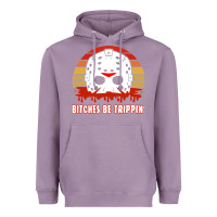 Lavender Halloween Bitches Be Trippin Jason Mask Heavyweight Hoodie - lanVoArt