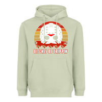 Matcha Halloween Bitches Be Trippin Jason Mask Heavyweight Hoodie - lanVoArt