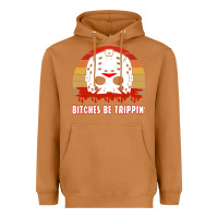 Meerkat Halloween Bitches Be Trippin Jason Mask Heavyweight Hoodie - lanVoArt