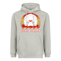 Moon Dust Halloween Bitches Be Trippin Jason Mask Heavyweight Hoodie - lanVoArt