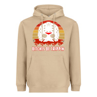 Mushroom Halloween Bitches Be Trippin Jason Mask Heavyweight Hoodie - lanVoArt