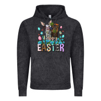 Vintage Black Happy Easter Heifers Easter Day Vintage Hoodie - HowdyJamesFarm