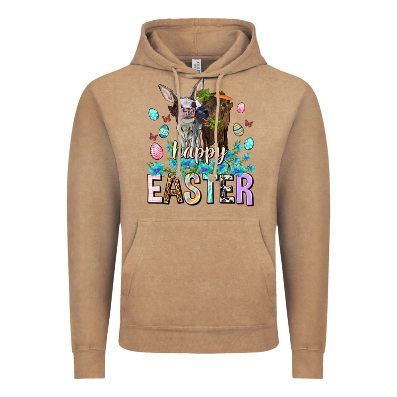 Happy Easter Heifers Easter Day Vintage Hoodie by HowdyJamesFarm | Teevron