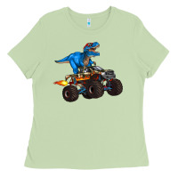 Matcha monster truck and  t rex dinosaur Ladies Tee - Artiststas