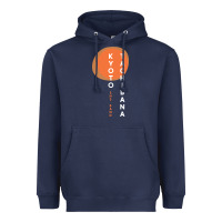 Navy kyoto tachibana Heavyweight Hoodie - lanVoArt