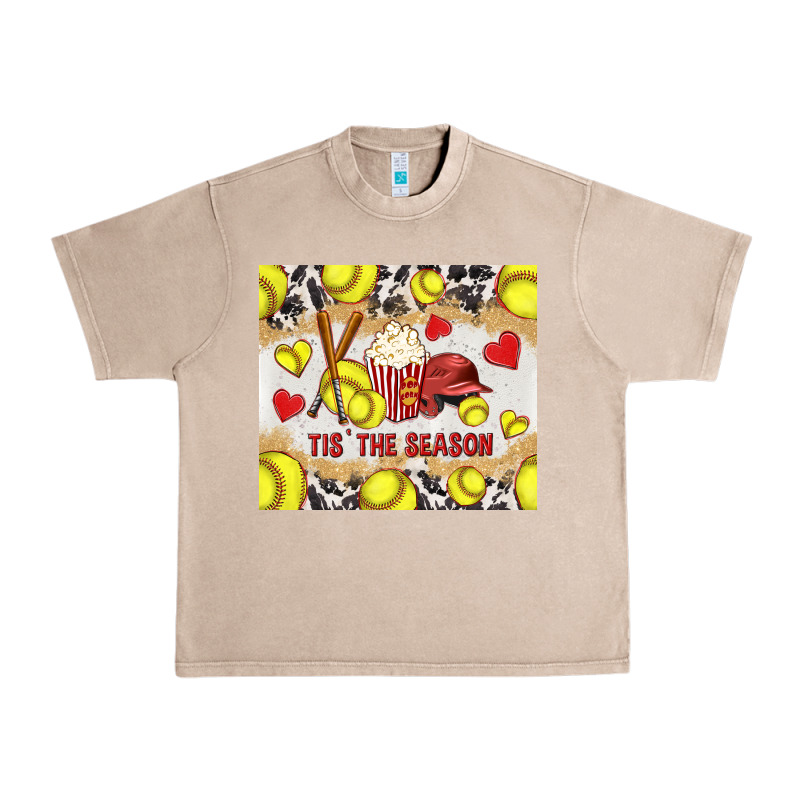 Tis' The Season Softball With Cowhide Tumbler Tbs Urban Heavy Tee by TumblerDesignByShophia | Teevron