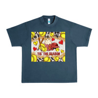 Midnight Navy tis' the season softball with cowhide tumbler tbs Urban Heavy Tee - TumblerDesignByShophia