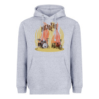 Heather Grey the arcade fire Heavyweight Hoodie - lanVoArt