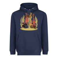 Navy the arcade fire Heavyweight Hoodie - lanVoArt