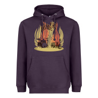 Plum the arcade fire Heavyweight Hoodie - lanVoArt