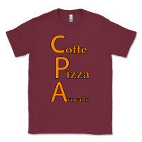 Burgundy coffe pizza avocado Classic Tee - Bettercallsaul