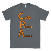 Charcoal Heather coffe pizza avocado Classic Tee - Bettercallsaul