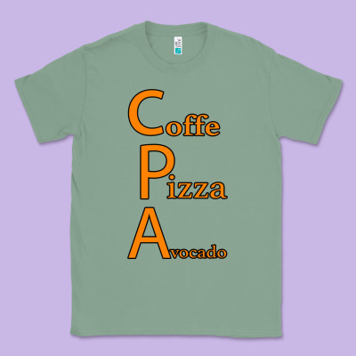 Coffe Pizza Avocado Classic Tee Designed By Bettercallsaul