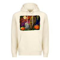 Sandshell headstone and coffin background Premium Hoodie - BundleAndBundleShop