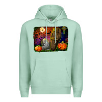 Headstone And Coffin Background Premium Hoodie | Teevron