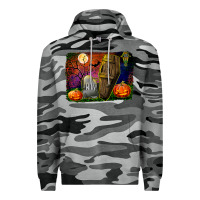 Slate Camo headstone and coffin background Premium Hoodie - BundleAndBundleShop