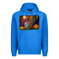 True Royal headstone and coffin background Premium Hoodie - BundleAndBundleShop