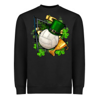 Black st.patrick's day volleyball Heavyweight Sweatshirt - FaDigitalArtStudio