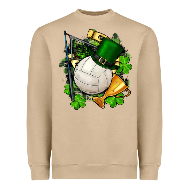 St.patrick's Day Volleyball Heavyweight Sweatshirt by FaDigitalArtStudio | Teevron
