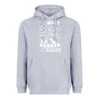 Heather Grey melt banana Heavyweight Hoodie - lanVoArt