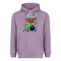 Lavender animal drummer pearl drums Heavyweight Hoodie - lanVoArt