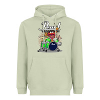 Matcha animal drummer pearl drums Heavyweight Hoodie - lanVoArt