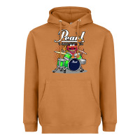 Meerkat animal drummer pearl drums Heavyweight Hoodie - lanVoArt