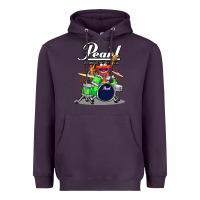Plum animal drummer pearl drums Heavyweight Hoodie - lanVoArt