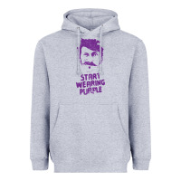 Heather Grey gogol bordello start wearing purple Heavyweight Hoodie - lanVoArt