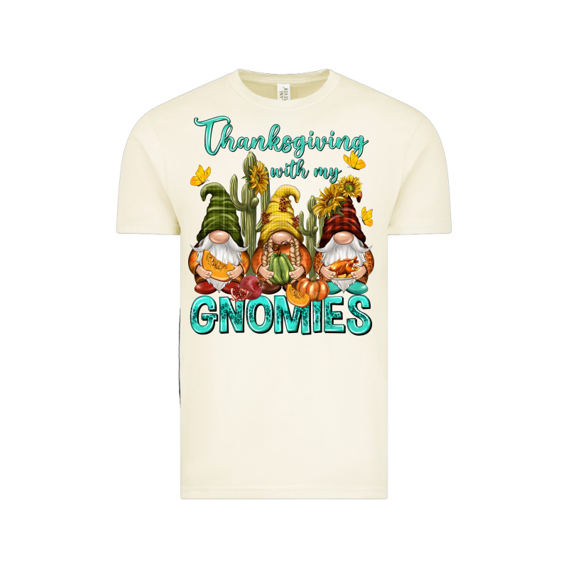 Thanksgiving With My Gnomes Vintage Tee by NancyCooperArtShop | Teevron