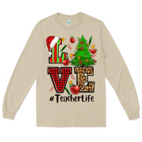 Mushroom love teacher life christmas Long Sleeve Tee - CowGirlArtShop