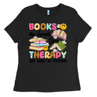 Black books are cheaper than therapy and twice as effective Ladies Tee - Artiststas