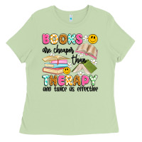 Matcha books are cheaper than therapy and twice as effective Ladies Tee - Artiststas