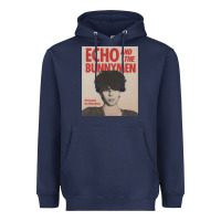 Navy echo and the bunnymen Heavyweight Hoodie - lanVoArt