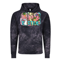 Cloud Black Happy Easter Day Vintage Hoodie - HowdyJamesFarm
