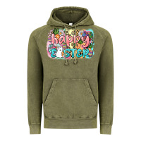 Vintage Olive Happy Easter Day Vintage Hoodie - HowdyJamesFarm