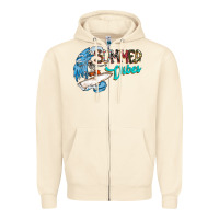 Sandshell Summer Vibes Zipper Hoodie - CowhideDigitalArt